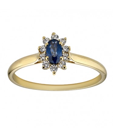 Ring Sapphire and Diamonds...