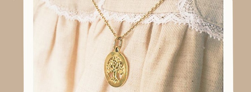 Medals baptism, religious, gold plated, silver or platinum | Verhelle Jewelery